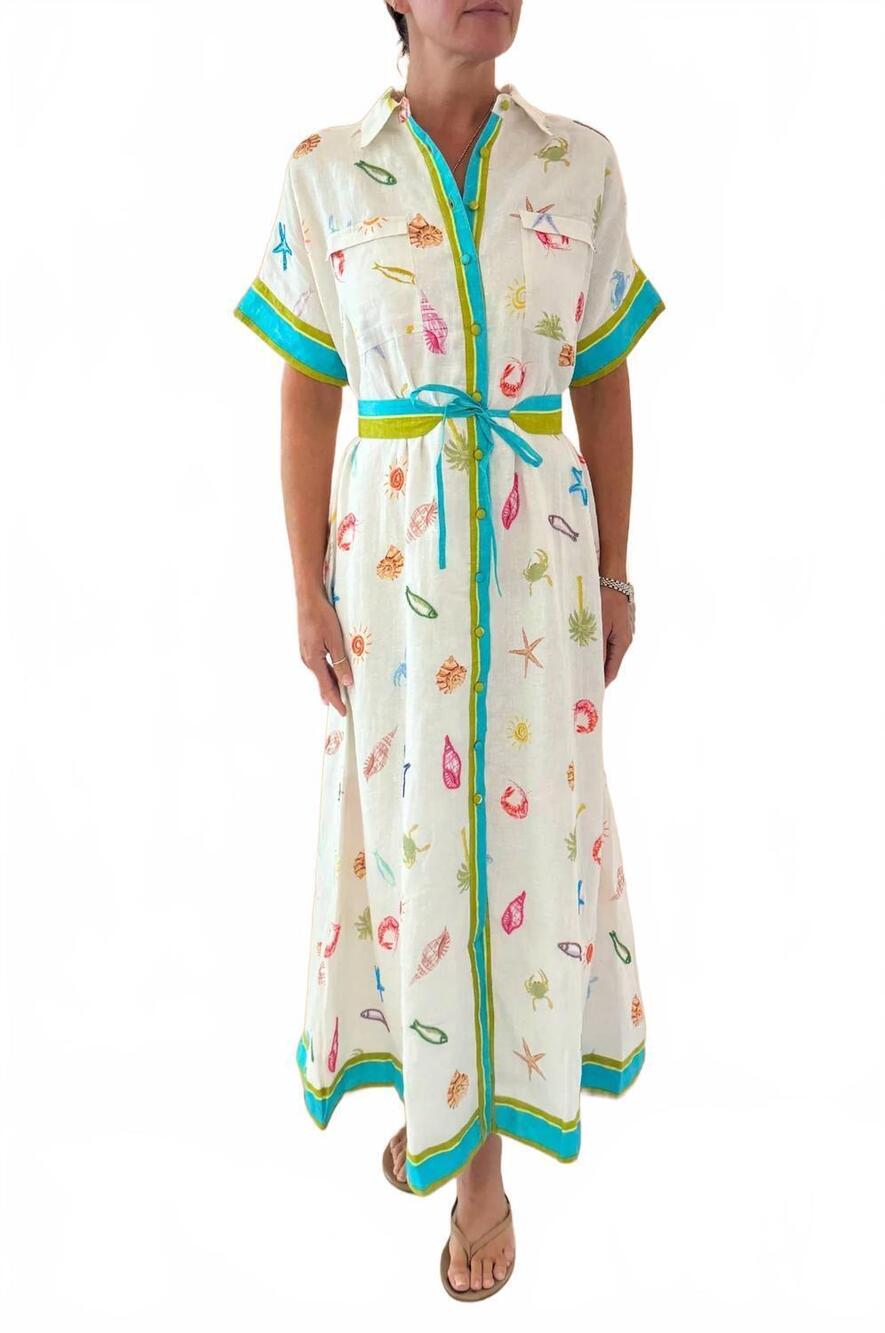 NEW OLIVIA BY LIVRO daphne dress in oceano